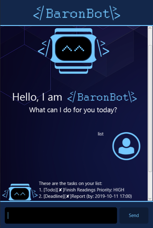 Baronbot UI